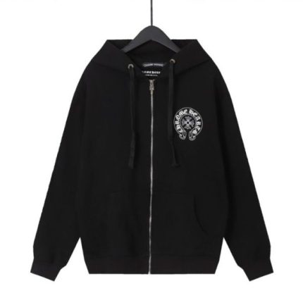 Chrome Hearts Doll Graffiti Zip-up Black Hoodie