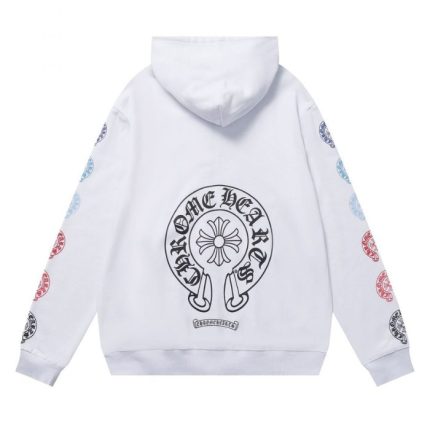 Chrome Hearts Floral Sleeve Zip-up Hoodie