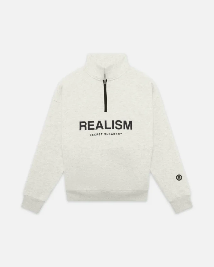 Realism Half-Zip Oatmeal Jumper