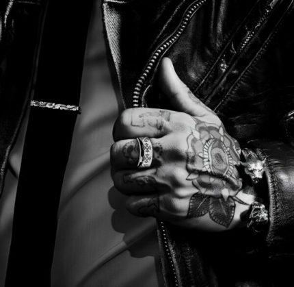 Chrome Hearts Etched Plus Band Ring