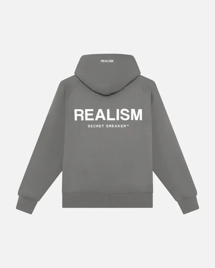Back Logo Grey Hoodie