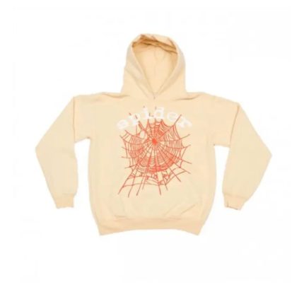 New Web Sp5der Hoodie – Beige
