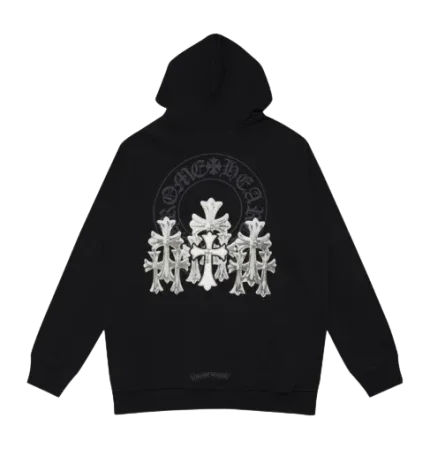 Chrome Hearts Multiple Cross Black Hoodie