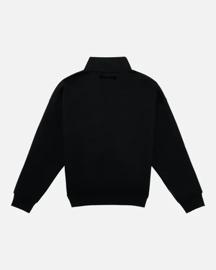 Realism Half-Zip Black Jumper