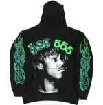 Juice Wrld X Sp5der Hoodie in Black