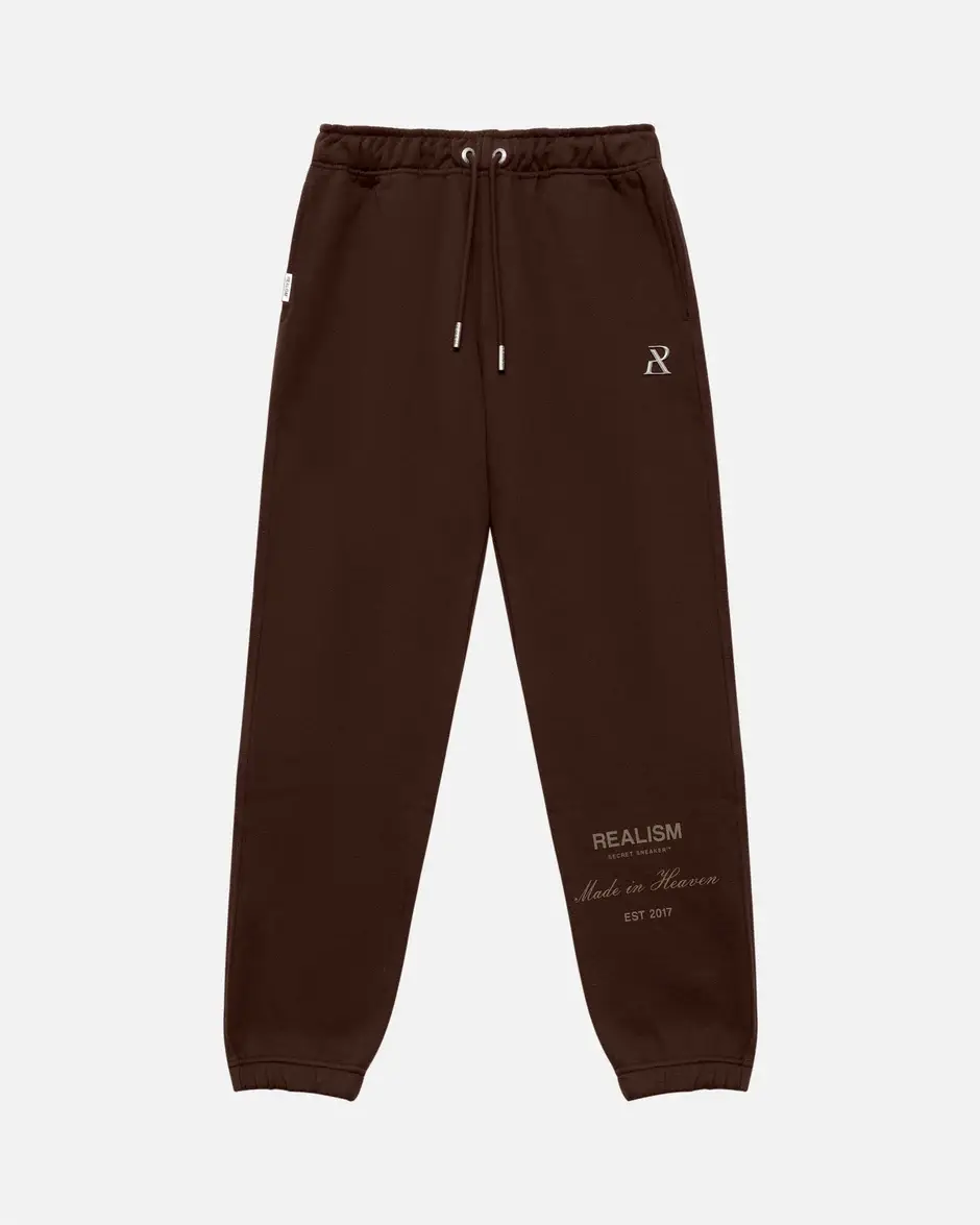 Realism Back Logo Sweatpant Mocha Realism Back Logo Sweatpant Mocha