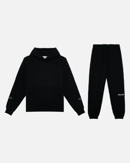Court Boxy Tracksuit Black