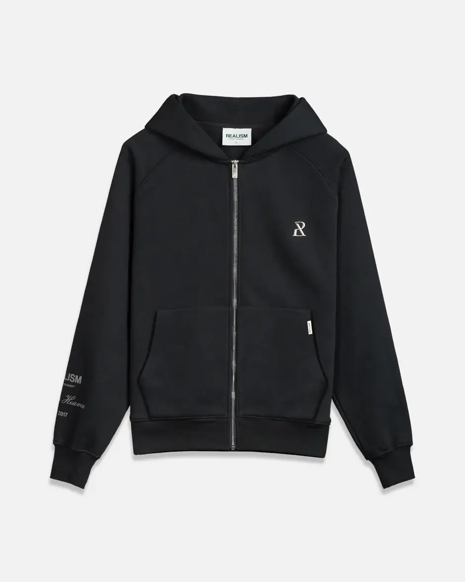Realism Radiant Zip Hoodie Black Realism Radiant Zip Hoodie Black
