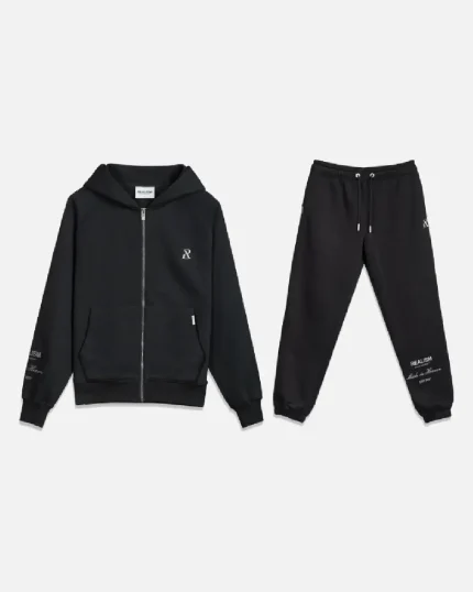 Radiant Realism Zip Tracksuit Black