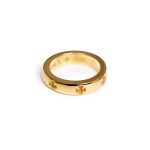 22K Gold Chrome Hearts Plus Band Ring