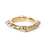 22K Gold Chrome Hearts SBT Band Ring (Made to Order)