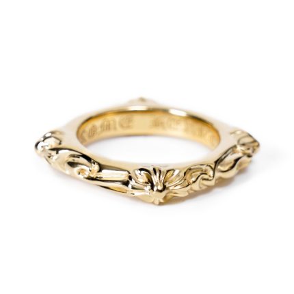 22K Gold Chrome Hearts SBT Band Ring (Made to Order)